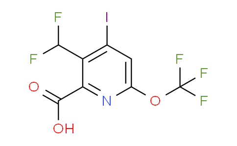 3-(Difluoromethyl)-4-iodo-6-(trifluoromethoxy)pyridine-2-carboxylic acid