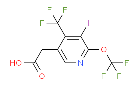 3-Iodo-2-(trifluoromethoxy)-4-(trifluoromethyl)pyridine-5-acetic acid
