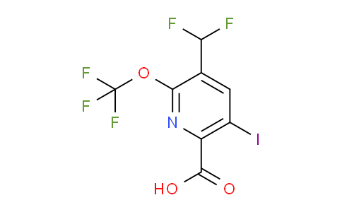 3-(Difluoromethyl)-5-iodo-2-(trifluoromethoxy)pyridine-6-carboxylic acid