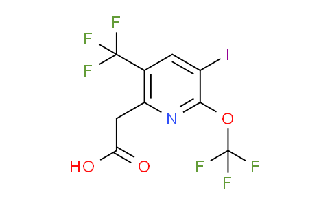 3-Iodo-2-(trifluoromethoxy)-5-(trifluoromethyl)pyridine-6-acetic acid