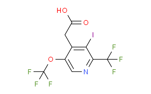 AM152719 | 1805109-60-7 | 3-Iodo-5-(trifluoromethoxy)-2-(trifluoromethyl)pyridine-4-acetic acid