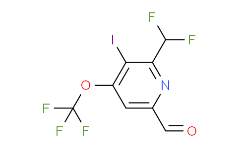 AM152750 | 1806185-43-2 | 2-(Difluoromethyl)-3-iodo-4-(trifluoromethoxy)pyridine-6-carboxaldehyde
