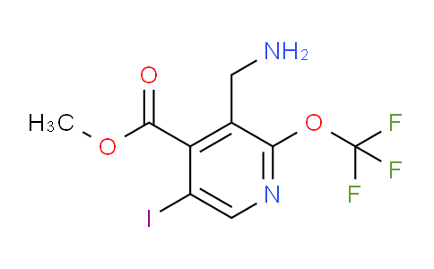 Methyl 3-(aminomethyl)-5-iodo-2-(trifluoromethoxy)pyridine-4-carboxylate