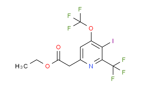 AM152792 | 1806748-84-4 | Ethyl 3-iodo-4-(trifluoromethoxy)-2-(trifluoromethyl)pyridine-6-acetate