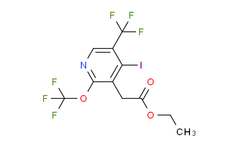 Ethyl 4-iodo-2-(trifluoromethoxy)-5-(trifluoromethyl)pyridine-3-acetate