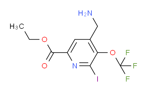 Ethyl 4-(aminomethyl)-2-iodo-3-(trifluoromethoxy)pyridine-6-carboxylate