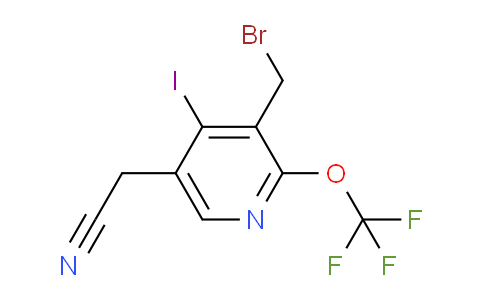 3-(Bromomethyl)-4-iodo-2-(trifluoromethoxy)pyridine-5-acetonitrile