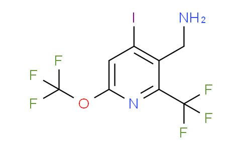 3-(Aminomethyl)-4-iodo-6-(trifluoromethoxy)-2-(trifluoromethyl)pyridine