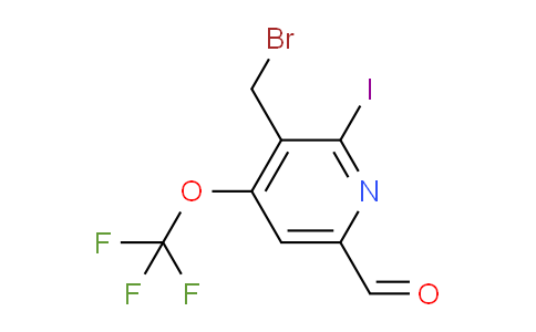 AM152863 | 1805979-34-3 | 3-(Bromomethyl)-2-iodo-4-(trifluoromethoxy)pyridine-6-carboxaldehyde