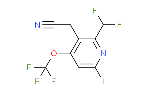 AM152891 | 1805110-98-8 | 2-(Difluoromethyl)-6-iodo-4-(trifluoromethoxy)pyridine-3-acetonitrile
