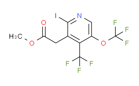 Methyl 2-iodo-5-(trifluoromethoxy)-4-(trifluoromethyl)pyridine-3-acetate