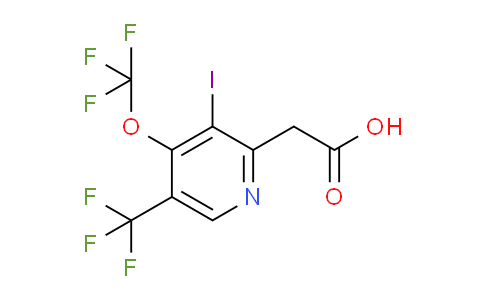 3-Iodo-4-(trifluoromethoxy)-5-(trifluoromethyl)pyridine-2-acetic acid