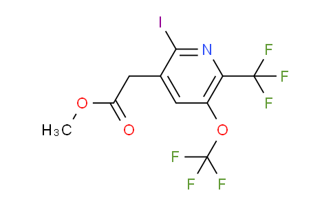 Methyl 2-iodo-5-(trifluoromethoxy)-6-(trifluoromethyl)pyridine-3-acetate