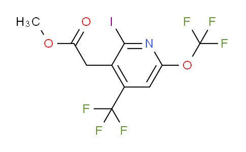 Methyl 2-iodo-6-(trifluoromethoxy)-4-(trifluoromethyl)pyridine-3-acetate
