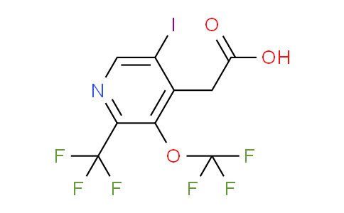 5-Iodo-3-(trifluoromethoxy)-2-(trifluoromethyl)pyridine-4-acetic acid