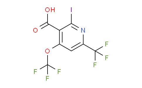 2-Iodo-4-(trifluoromethoxy)-6-(trifluoromethyl)pyridine-3-carboxylic acid