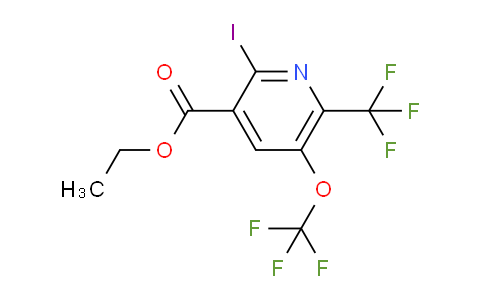Ethyl 2-iodo-5-(trifluoromethoxy)-6-(trifluoromethyl)pyridine-3-carboxylate