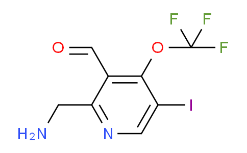 2-(Aminomethyl)-5-iodo-4-(trifluoromethoxy)pyridine-3-carboxaldehyde