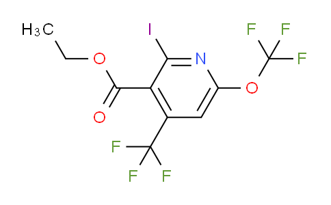 Ethyl 2-iodo-6-(trifluoromethoxy)-4-(trifluoromethyl)pyridine-3-carboxylate
