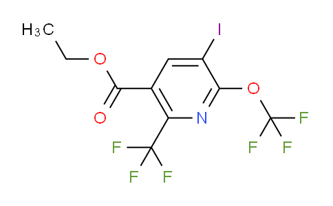 Ethyl 3-iodo-2-(trifluoromethoxy)-6-(trifluoromethyl)pyridine-5-carboxylate