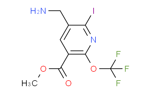 Methyl 3-(aminomethyl)-2-iodo-6-(trifluoromethoxy)pyridine-5-carboxylate
