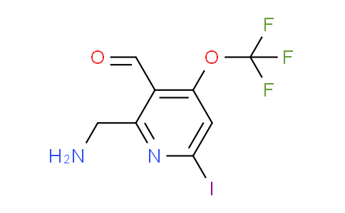 2-(Aminomethyl)-6-iodo-4-(trifluoromethoxy)pyridine-3-carboxaldehyde