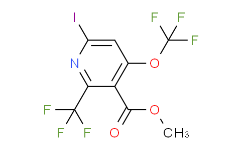 Methyl 6-iodo-4-(trifluoromethoxy)-2-(trifluoromethyl)pyridine-3-carboxylate