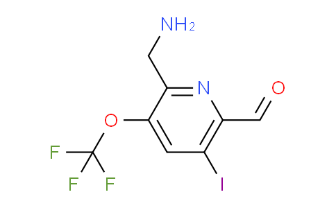 AM153034 | 1806195-19-6 | 2-(Aminomethyl)-5-iodo-3-(trifluoromethoxy)pyridine-6-carboxaldehyde