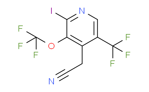 AM153042 | 1804351-46-9 | 2-Iodo-3-(trifluoromethoxy)-5-(trifluoromethyl)pyridine-4-acetonitrile
