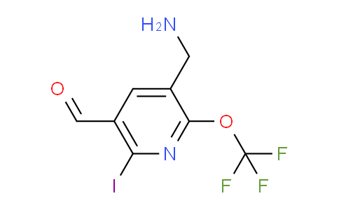 3-(Aminomethyl)-6-iodo-2-(trifluoromethoxy)pyridine-5-carboxaldehyde