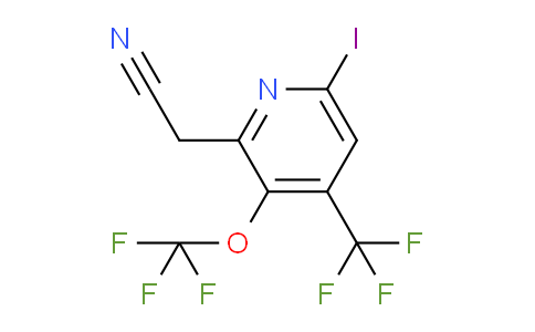 AM153076 | 1806030-34-1 | 6-Iodo-3-(trifluoromethoxy)-4-(trifluoromethyl)pyridine-2-acetonitrile