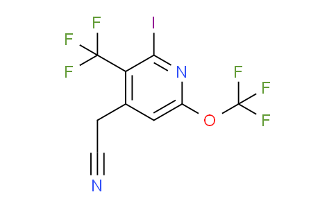 AM153079 | 1804875-57-7 | 2-Iodo-6-(trifluoromethoxy)-3-(trifluoromethyl)pyridine-4-acetonitrile