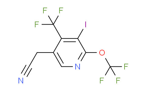AM153083 | 1804875-60-2 | 3-Iodo-2-(trifluoromethoxy)-4-(trifluoromethyl)pyridine-5-acetonitrile