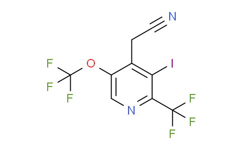 AM153094 | 1806744-64-8 | 3-Iodo-5-(trifluoromethoxy)-2-(trifluoromethyl)pyridine-4-acetonitrile