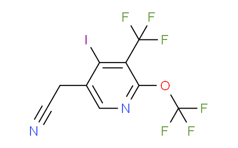AM153098 | 1806261-95-9 | 4-Iodo-2-(trifluoromethoxy)-3-(trifluoromethyl)pyridine-5-acetonitrile