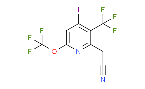 4-Iodo-6-(trifluoromethoxy)-3-(trifluoromethyl)pyridine-2-acetonitrile