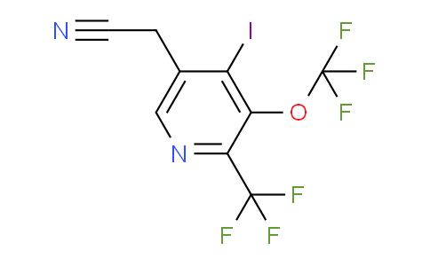 4-Iodo-3-(trifluoromethoxy)-2-(trifluoromethyl)pyridine-5-acetonitrile