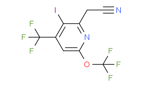 3-Iodo-6-(trifluoromethoxy)-4-(trifluoromethyl)pyridine-2-acetonitrile