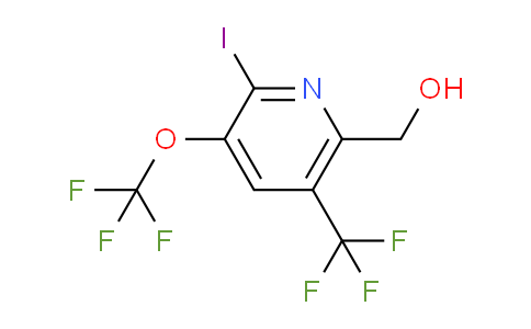 2-Iodo-3-(trifluoromethoxy)-5-(trifluoromethyl)pyridine-6-methanol