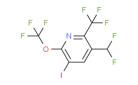 3-(Difluoromethyl)-5-iodo-6-(trifluoromethoxy)-2-(trifluoromethyl)pyridine