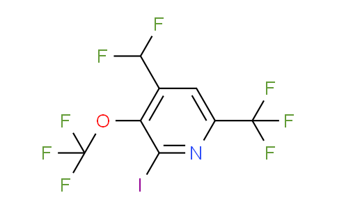 4-(Difluoromethyl)-2-iodo-3-(trifluoromethoxy)-6-(trifluoromethyl)pyridine