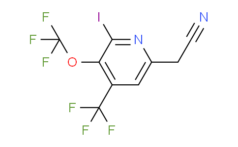 AM153132 | 1804358-78-8 | 2-Iodo-3-(trifluoromethoxy)-4-(trifluoromethyl)pyridine-6-acetonitrile