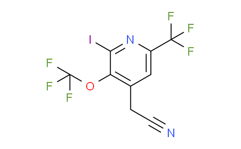 AM153139 | 1806746-85-9 | 2-Iodo-3-(trifluoromethoxy)-6-(trifluoromethyl)pyridine-4-acetonitrile