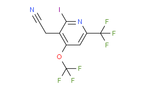 2-Iodo-4-(trifluoromethoxy)-6-(trifluoromethyl)pyridine-3-acetonitrile