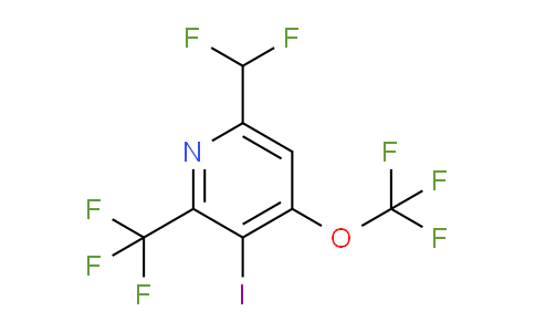 6-(Difluoromethyl)-3-iodo-4-(trifluoromethoxy)-2-(trifluoromethyl)pyridine