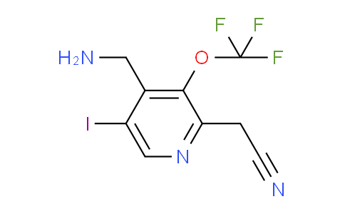 4-(Aminomethyl)-5-iodo-3-(trifluoromethoxy)pyridine-2-acetonitrile