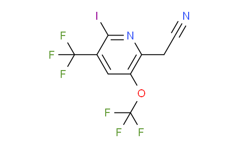 AM153147 | 1804875-54-4 | 2-Iodo-5-(trifluoromethoxy)-3-(trifluoromethyl)pyridine-6-acetonitrile