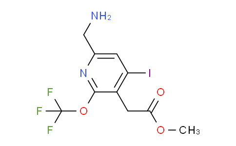 Methyl 6-(aminomethyl)-4-iodo-2-(trifluoromethoxy)pyridine-3-acetate