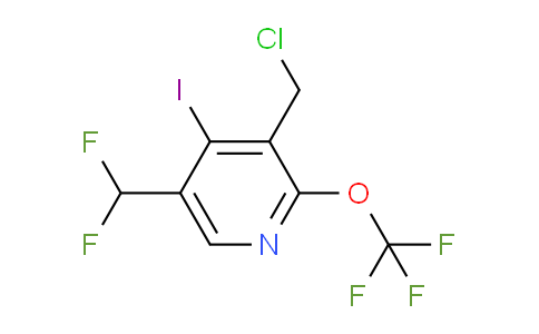 3-(Chloromethyl)-5-(difluoromethyl)-4-iodo-2-(trifluoromethoxy)pyridine
