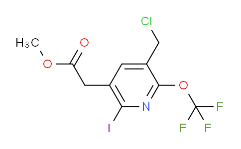 AM153416 | 1804355-17-6 | Methyl 3-(chloromethyl)-6-iodo-2-(trifluoromethoxy)pyridine-5-acetate